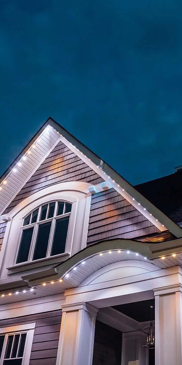 Permanent holiday lights in Spruce Grove